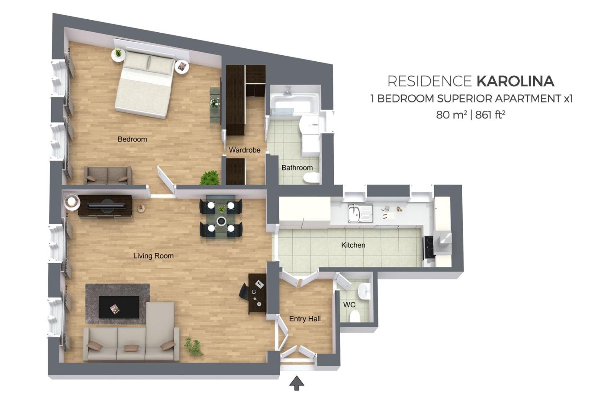Residence Karolina Praga Pokój zdjęcie