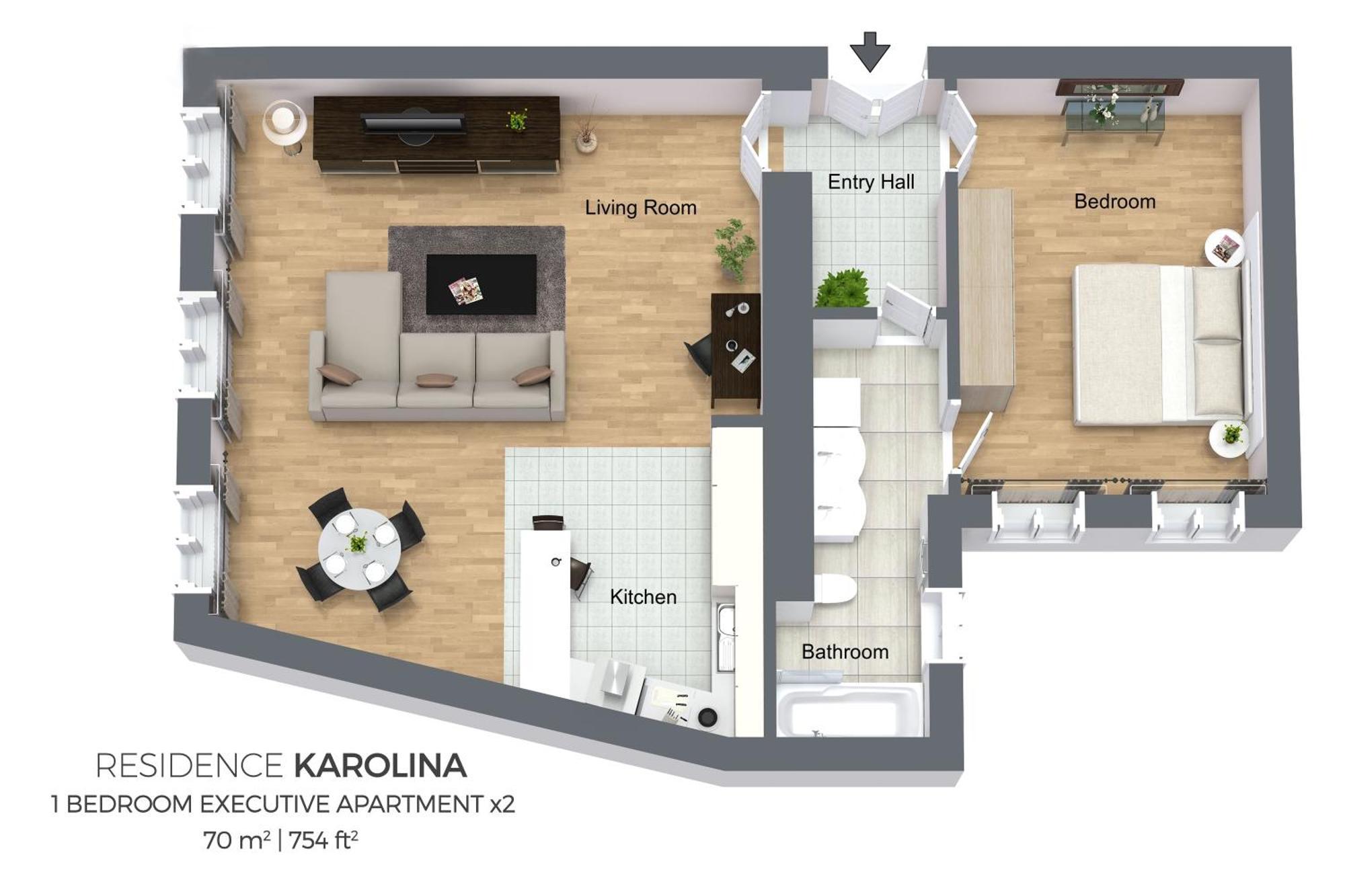 Residence Karolina Praga Pokój zdjęcie